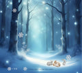 Sparspiel "Winterwunderland" - Klappkarte -  Sparchallenge - Sparen mit der Umschlagmethode