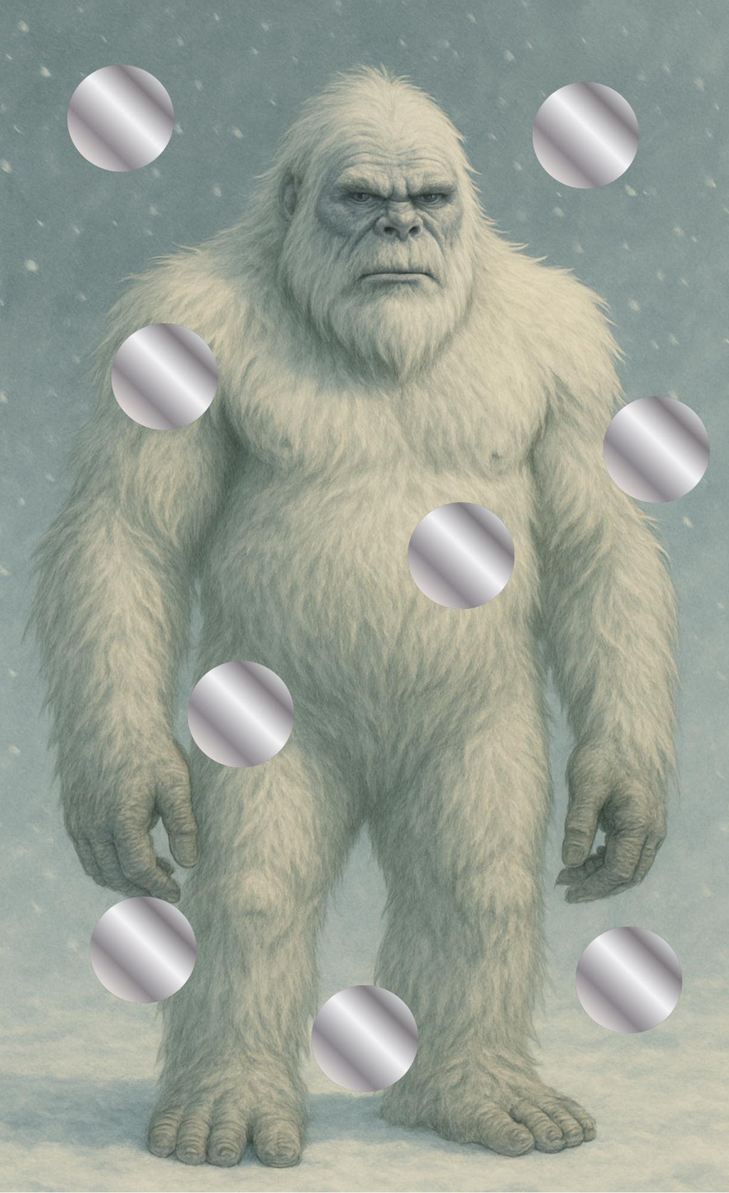 Sparspiel "Yeti"  Rubbelchallenge  - Sparen mit der Umschlagmethode