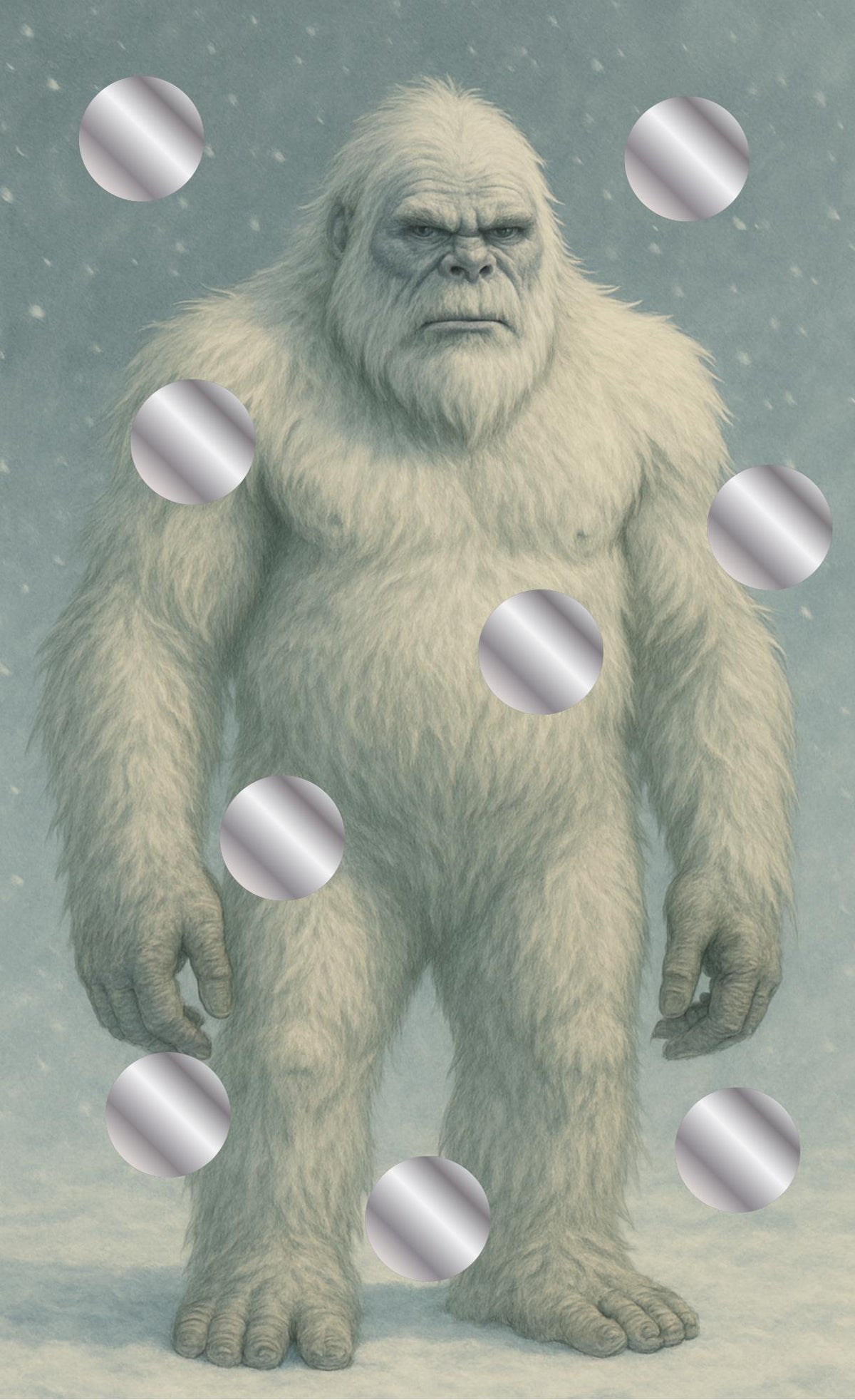 Sparspiel "Yeti"  Rubbelchallenge  - Sparen mit der Umschlagmethode
