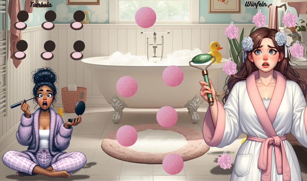 Sparspiel "Whats up Beauty" - Klappkarte -  Rubbelchallenge - Sparen mit der Umschlagmethode