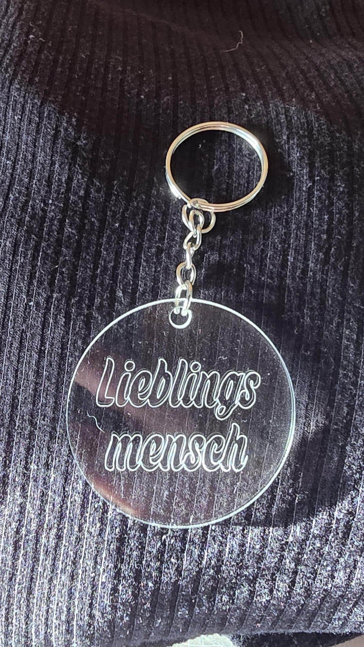 Schlüsselanhänger aus Acyrl "Lieblingsmensch"