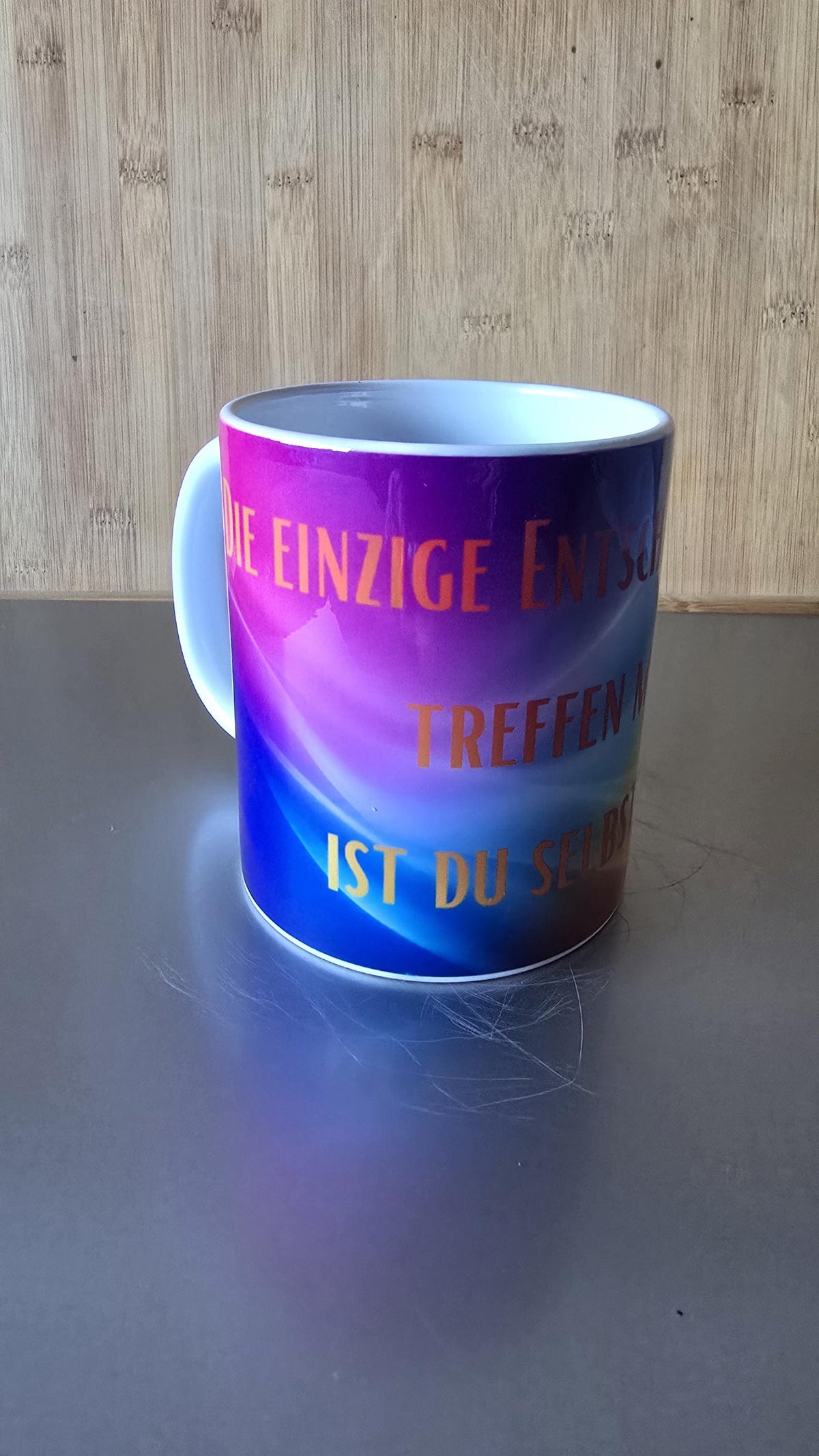 Tasse  "Die einzige Entscheidung, die du treffen musst, ist du selbst zu sein"